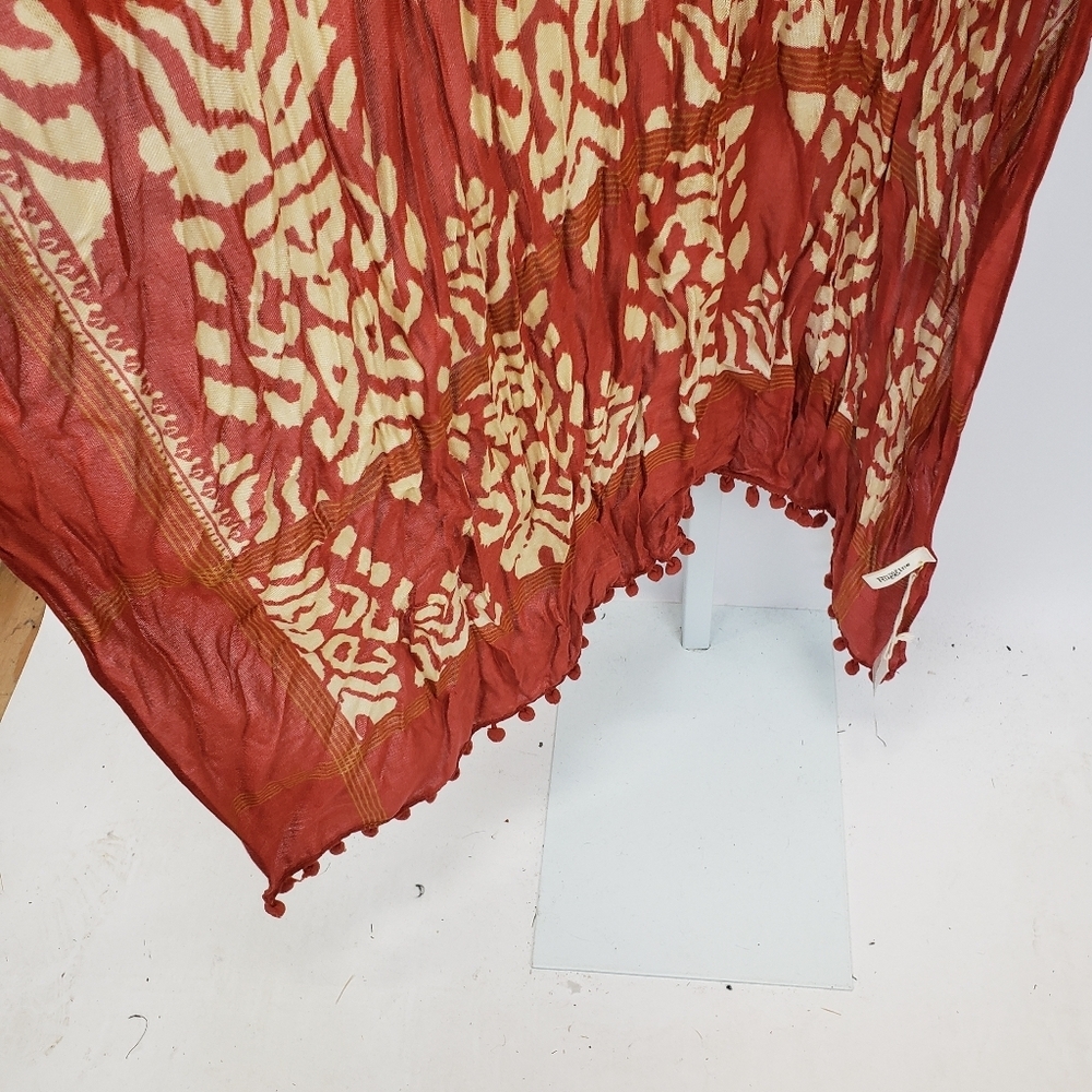 Ruggine damask kimono with pom pom trim - NEW - Picture 5 of 10